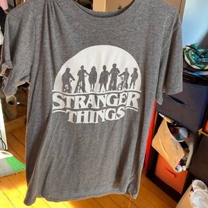 Stranger Things gray T-shirt size medium juniors.